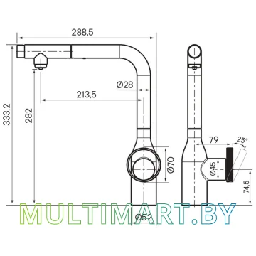 Смеситель Paulmark Urban Ur213104-G (золото) картинка 11